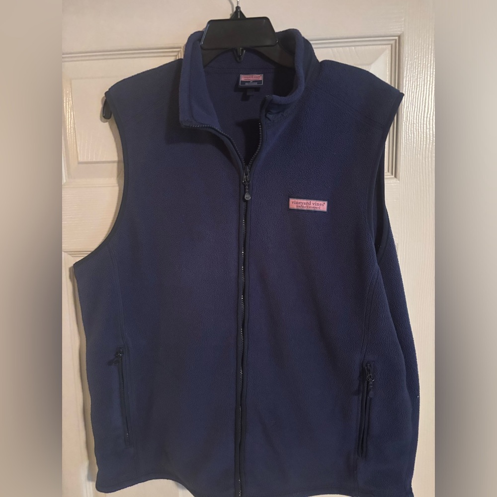 Vineyard Vines Blue Fleece Vest